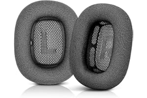 ELZO Earpads Cushions Replacement for AirPods Max, Softer Protein Leather, Professional Noise Isolation, Memory Foam, AirPods Max Black