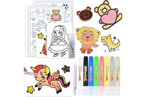 SPHERETRON Window Color Set Fensterfarben Kinder 8 Fenstermalfarben Window Color Set Kinder ab 3 4 5 6 7 Windows Colors Konturenfarbe Windows Colors Farben für DIY Glas, Spiegel, Fliesen Und Glas