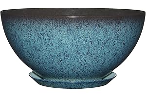 CLASSIC HOME & GARDEN Classic Home and Garden Plant Pot, synthetic resin, Indigo Speckle, 10" Rosie
