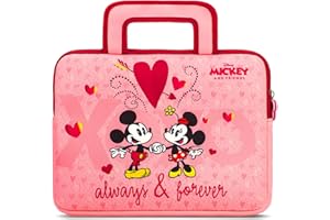 Pebble Gear Disney Always & Forever Kids Bag 8-10 Pollici - Custodia con Topolino e Minnie Mouse Adatta per Tablet per Bambini, Nintendo Switch, Spazio per Giocattoli e Accessori