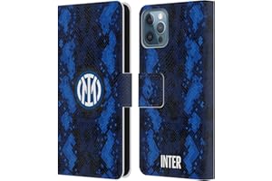 Head Case Designs Licenza Ufficiale Inter Milan Home 2021/22 Kit Crest Custodia Cover in Pelle a Portagoglio Compatibile con Apple iPhone 12 / iPhone 12 Pro
