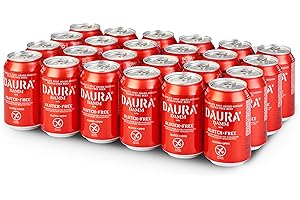 DAURA DAMM Ohne Gluten Bier 5.4% Alkohol (Pack 24 Dosen x 330ml) bier geschenk, biere der welt, bier set, Estrella Damm, geschenk set, geschenke für männer, höhle der löwen produkte