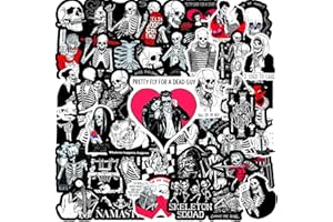 BIMANI Lot de 100 autocollants gothiques pour bouteilles d'eau, ordinateur portable, skateboard