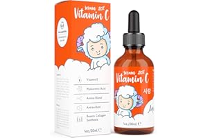 MeMe Vitamin C Serum for Face | Korean Skin Care with Hyaluronic Acid, Retinol & Vitamin E | Anti Wrinkle Eye Serum | Dark Circles Remover, Derma Roller Suitable