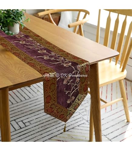 Camino De Mesa Reversible Damasco Jacquard 33 X 183 Cm Color Nombre Del Diseño | Meses sin interés