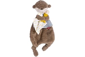 Fehn Doudou Loutre - Compagnon de Jeu, Aide au Sommeil & Doudou avec tête de Loutre à saisir, à Toucher, à câliner et à Aimer pour Les bébés et Les Jeunes Enfants à partir de 0+ Mois