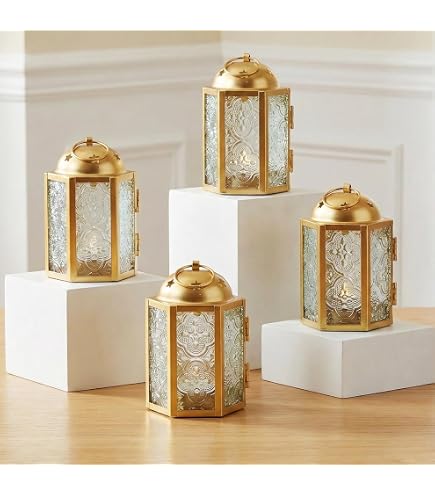 2 pièces Lanterne du Ramadan, falot Scintillante Sans Flamme, Ramadan Lampe décorative Musulman à LED pour Chambre à Coucher, Balcon, Jardin, Décoration de Fête 2 pièces Lanterne du Ramadan, falot Scintillante Sans Flamme, Ramadan Lampe décorative Musulman à LED pour Chambre à Coucher, Balcon, Jardin, Décoration de Fête