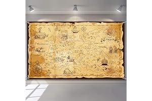 Blulu Toile de Fond sur Le thème de Pirate, bannière, Carte de Bijoux, Fond Photographique, fête, école, Carnaval, Anniversaire, décoration de Grande fête