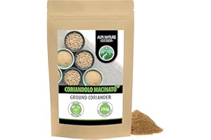Alpi Nature Coriandolo in Polvere 250g, Polvere di Coriandolo Semi Macinati per Cucina