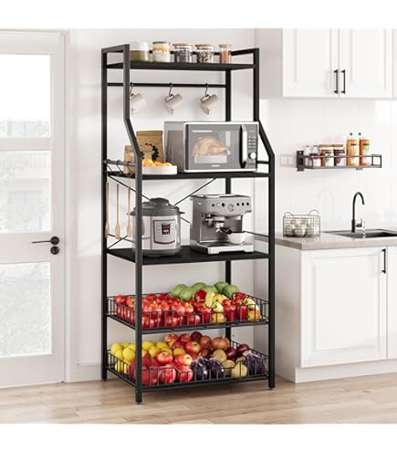 Soporte Microondas, Estante Microondas Ajustable de 2 Niveles, Estante para Horno de sobre Encimera de Cocina máxima 40 kg KCR08-PF SoBuy ES Soporte Microondas, Estante Microondas Ajustable de 2 Niveles, Estante para Horno de sobre Encimera de Cocina máxima 40 kg KCR08-PF SoBuy ES
