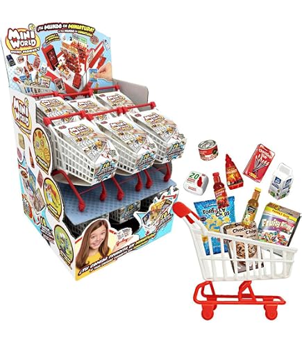 Bizak Mini World – Pack De 60 Accesorios De Cocina En Miniatura, Detalles Realistas, Para Decorar Y Ampliar Tu Mini Mundo, +6 Años