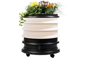 WormBox : Vermicompostaggio 3 Vassoi Avorio + Giardiniera - 56 Litri