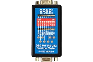 OONO Monitor del tester LED di rottura RS232, maschio DB9 al modulo femminile di rottura
