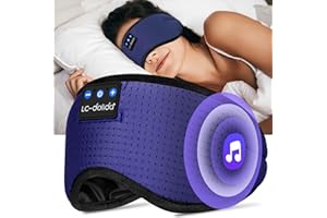 LC-dolida Auriculares Bluetooth para dormir, 100% opacos, 15 horas de reproducción, con auriculares, ayuda para dormir con bolsa de viaje y 2 tapones para los oídos para adultos