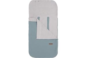 Baby's Only - Sommer Fußsack Babyschale 0+ - Breeze - Atmungsaktiv und absorbierend - Hydrophile Stoff aus 100% Baumwolle - Für 5- und 3-Punkt-Gurten Autositz - Stonegreen