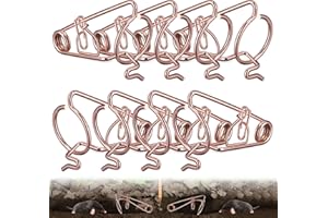 Enhon 8 Pièces Professionnel pour Campagnols Et Taupes, Pièges pour Campagnols en Fil d'acier Cuivré, sans Poison - Aucun Appât Nécessaire, Efficace Contre Les Et Les Taupes dans Le Jardin