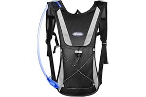 KUYOU Hydration Pack,Hydration Backpack with 2L Hydration Bladder Lightweight Insulation Water Pack for Running Hiking Riding Camping Cycling Climbing Fits Men & Women