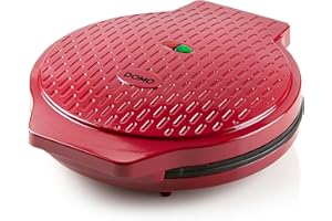 Domo DO9177PZ fabricante de pizza y hornos 1 Pizza(s) Rojo - Horno para pizzas (1 Pizza(s), 30 cm, 12 min, Rojo, 30 cm)