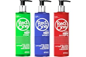 3 x 400 ml Redone Cream Cologne, 1 x Fresh 1 x EXTREM 1 x Sport Aftershave Balsam Set