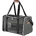 Akinerri Airline Approved Pet Carriers,Soft Sided Collapsible Pet Travel Carrier for Medium Puppy and Cats, Cats Carrier, Pet Carriers for Small Medium Cats…
