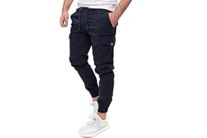 PITTMAN Darius - Herren Cargo Hose - Baumwoll Cargohosen - Cargo Jogger