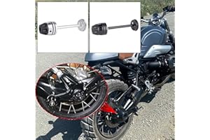 Lorababer Moto R1250GS Rear Refit Wheel Asse Asse Slider Cap Pad Crash Protector for R1200GS 2007-2012 RnineT 2014-2018 ((Nero)
