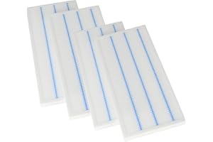 Tops Lot de 4 filtres compacts M5 - Compatibles ATLANTIC DUOCOSY & DUOLIX (OEM : ATL412193) - Dimensions 190x400x22 mm - Filtration efficace des poussières