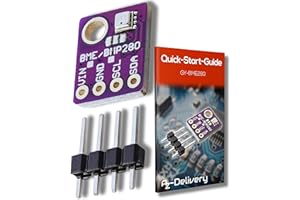 AZDelivery GY-BME280 Czujnik barometryczny do pomiaru temperatury, wilgotności i ciśnienia powietrza kompatybilny z Arduino i Raspberry Pi wraz z e-bookiem!