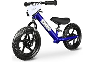 ‎KRIDDO KRIDDO Kinder Laufrad ab 2 Jahren, Lauflernrad Spielzeug für 18 Monate bis 5 Jahre, 12-Zoll mit individualisierbarem Schild, Geschenk Fahrrad Jungs und Mädchen, Baby Balance Bike(2-3 Jahre)