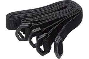 ‎QBAG QBag Zubehör Motorradgepäck 4er Satz Ersatzriemen Doppel-D, stabil, auch für viele andere Einsatzzwecke unabhängig von unseren Taschen geeignet, Schwarz, 100/2,5 cm