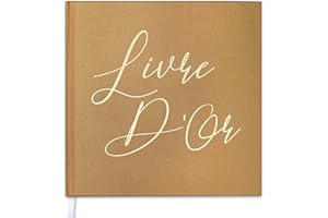 Hyggartn Livre d'or de Mariage, Livre d'or Vintage Vierge, 21 x 21 cm, Livre d'or de Mariage, 72 Pages, Livre d'or Pour mariages, anniversaires, baptêmes, anniversaires