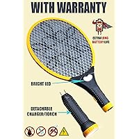 Viola Rocklight Rechargeable Mosquito Racket Bat with Bigger Li Battery USB Charging and LED Light (Fly Swatter#61)