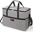 Vinsani 40L Cooler Bag Large Capacity Insulated Picnic Storage Bag Foldable Leakproof & Portable Suitable for Picnic Camping Beach Car Outdoor Travel Activities