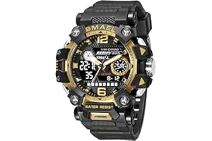 SMAEL Men's Military Watch Outdoor LED Digital Watch Waterproof Tactical Army Wrist Sports Watches for Men 8072