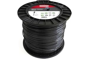 Fil de débroussailleuse Oregon Nylon Étoile 3.3mm, Coupe herbes hautes, mauvaises herbes, végétation dense, Fil nylon haute résistance, compatible avec modèles standards, 3.3mm x 200m (106361E)