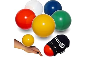 FLAMES 'N GAMES Flames N Games Juggle Dream Practice Contact Ball + Suede Bag - Pro Contact Balls for all Abilities. Available in 3 sizes and 5 colours!! (Blue, 80mm)