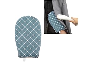 Andibro Garment Steamer rękawice do prasowania, parownica, ze szlufką na palec, wodoszczelne, odporne na wysokie temperatury, akcesoria do ubrań, koszulek, prasowania (niebieskie)