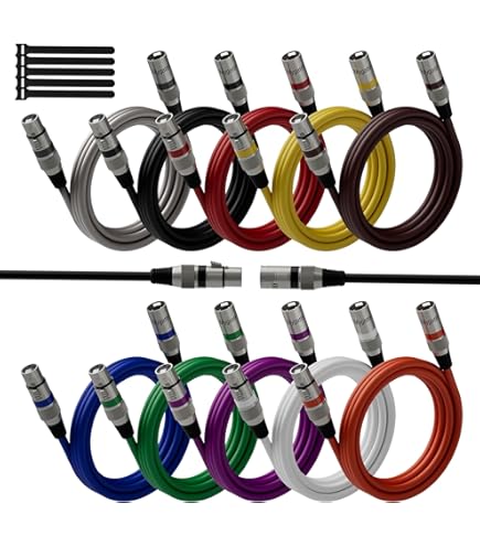 Câble DMX Techni-Lux XLR 5 Broches 10 Pieds (3 Mètres) - Mâle/Femelle - CA-XLR5/10