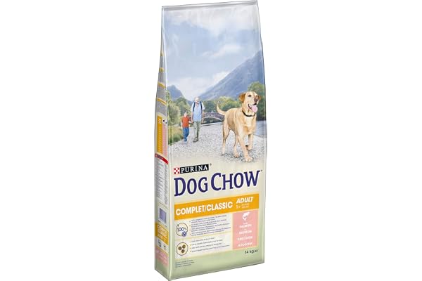 DOG CHOW | Aliment Complet | Chien Adulte | Croquettes au Saumon | 14 kg