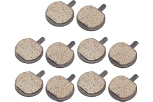 Lwuey 5 Paires Plaquettes De Frein De Vélo,Plaquettes de Frein à Disque Semi Métalliques Universelles Faible Bruit Freinage Stable pour Scooters Électriques et Vélos VTT