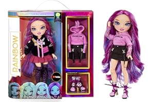 RAINBOW HIGH Poupée Mannequin, 2 Tenues, Accessoires, Cadeau Parfait, 6-12 Ans, EMI Vanda, orchidée (Violet foncé)
