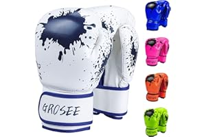 GROSEE Kids Boxing Glove 6oz 8oz, Youth, Boys and Girls Training Sparring Gloves for Punching Bag, Kickboxing, Muay Thai, MMA, UFC, Gift for Age 6-15 Years