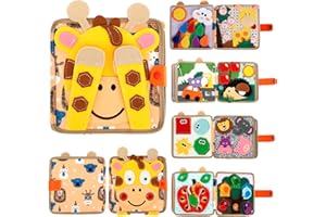 Gatphy Felt Quiet Book Montessori Sensory Toys for 1 2 3 Year Old Kids Busy Board for Toddlers Montessori Preschool Busy Board Toy Preschool Learning Activities Educational Sensory Toy