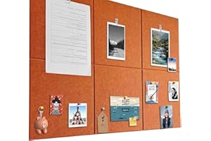 PENBINMALL Pinnwand Groß 90x60cm Pinnwand Filz Selbstklebend mit 60 Reißzwecken, 6 Stück 9mm Dick Pinwand, Vision Board für Fotos, Notiz Memoboard für Zuhause Küche Büro Schule,Creme