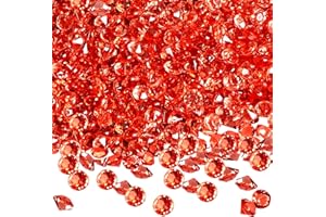 TOAOB THE ONE AND ONLY BABY TOAOB 12000Pcs Red Table Scatter Crystals Acrylic Diamonds Rhinestones 3mm for Table Decorations Wedding Decoration Bridal Shower Decoration