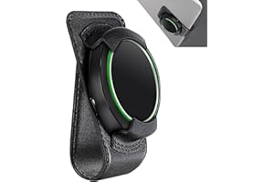 COCASES Sonnenblenden Halterung kompatibel mit Ooono Co-Driver No2, ONO Halterung Sonnenblenden Clip aus Leder für Ooono Halterung (Schwarz)