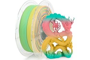 iSANMATE Filamento PLA de alta velocidad 1,75 mm, HS 3D impresora Filamento PLA adecuado para impresión rápida, soporta velocidad de impresión 0-600 mm/s, bobina de 1 kg (arco marino mate de alta