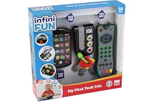 Infini Fun- Lot de 3 télécommande Authentique, téléphone Portable et clé de Voiture, I0889, Kit de Jeu Technique, Trio