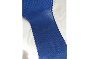NASTRIFICIO ROSSI SAS NASTRO TELA AIDA 2,5 M VARIANTE NATALE (103 MM, BLU)