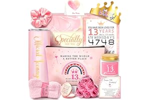 AWFRKY 13 Year Old Girl Gifts, 13th Birthday Gifts for Girls Birthday Gifts for 13 Year Old Girl, Ideas for Teen, Daughter, Niece, Granddaughter, Official Teenager 13th Birthday Decorations for Her